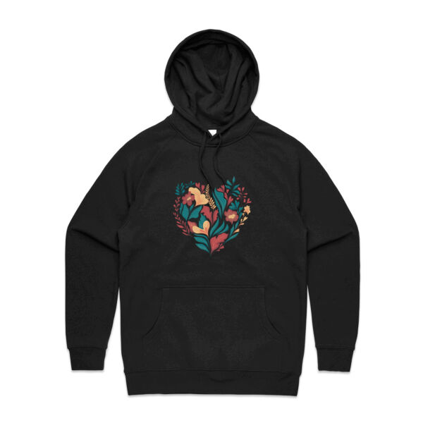Colourful Floral Heart Women's Hoodie Thumbnail